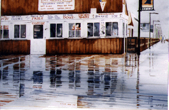 Tim's Aloha Stand-Watercolor